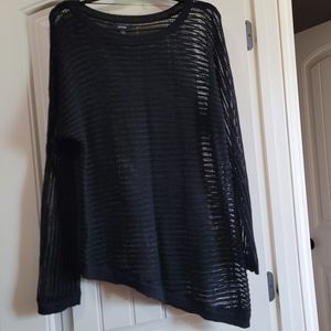 Sheer, see-through sweater.